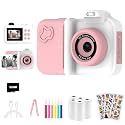 MISIRUN Instant Print Camera for Kids Ages 4-12, Birthday Gift for Girl boy