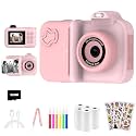 MISIRUN Instant Print Camera for Kids Ages 4-12, Birthday Gift for Girl boy