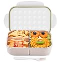MISS BIG® Bento Lunch Box for Kids, 1150ml, 3 Compartments, White