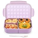 MISS BIG® Bento Lunch Box for Kids, 1150ml, 3 Compartments, Purple