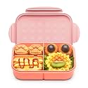MISS BIG® Bento Lunch Box for Kids, 1150ml, 3 Compartments, Pink