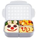 MISS BIG® Bento Lunch Box for Kids, 1150ml, 3 Compartments, Gray