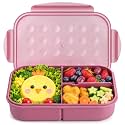 MISS BIG® Bento Lunch Box for Kids, 1150ml, 3 Compartments, Rose Pink