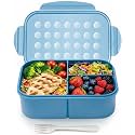 MISS BIG® Large Bento Lunch Box, 1900ml, 3 Compartments, Nile Blue