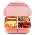 MISS BIG® Large Bento Lunch Box for Adults, 1900ml, 3 Compartments, Pink
