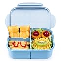 MISS BIG® Large Bento Lunch Box for Adults, 1900ml, 3 Compartments, Blue