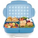 MISS BIG® Bento Lunch Box for Kids, 1150ml, 3 Compartments, Nile Blue