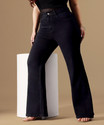 Miss Chase Flared Women Black Jeans