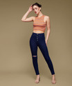 Miss Chase Skinny Women Dark Blue Jeans