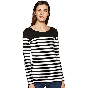 Miss Chase Womens Cotton Basic Slim Fit
