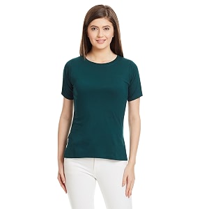 Miss Chase Womens Green Solid High Low