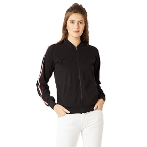 Miss Chase Womens Black Round Neck Full