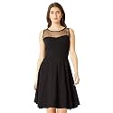 Miss Chase Women39s Black Round Neck Sleeveless