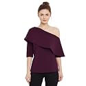 Miss Chase Women39s Black One Shoulder Half