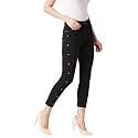 Miss Chase Women39s Black Slim Fit Cropped