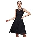 Miss Chase Women39s Black Round Neck Sleeveless