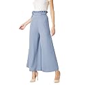 Miss Chase Women39s Blue Wide-Leg Trouser Pants