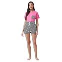 Miss Chase Women39s Blue Strawberry Printed Regular