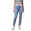 Miss Chase Women39s Blue Solid Regular Joggers