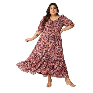 Miss Chase A Womens Bohemian V-Neck Flutter