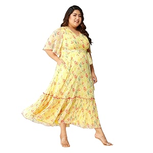 Miss Chase A Womens Bohemian V-Neck Flutter
