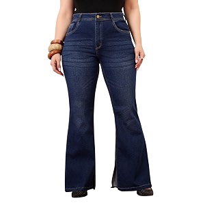 miss chase a women39s bootcut high rise regular stretchable denim jeans