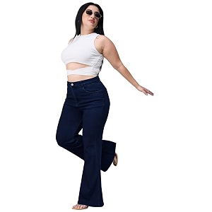 miss chase a women39s bootcut high rise regular stretchable denim jeans