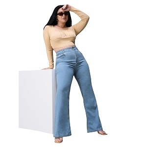 miss chase a women39s bootcut high rise regular stretchable denim jeans