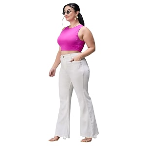 miss chase a women39s bootcut high rise regular-length stretchable denim shaping jeans