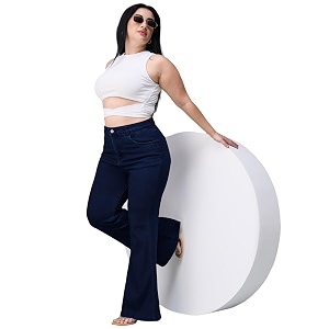 miss chase a women39s bootcut high rise regular-length stretchable denim shaping jeans
