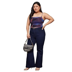 miss chase a women39s bootcut high rise regular stretchable denim jeans