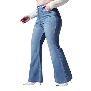 miss chase a women39s bootcut high rise regular stretchable denim jeans