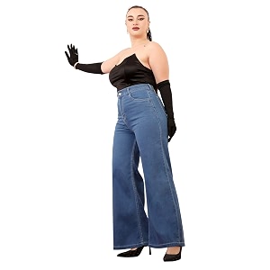 miss chase a women39s bootcut high rise regular stretchable denim jeans