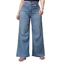 Miss Chase A+ Women's Bootcut High Rise Regular Length Stretchable Denim Jeans