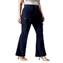 Miss Chase A+ Women's Bootcut High Rise Regular-Length Stretchable Denim Shaping Jeans