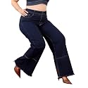 Miss Chase A+ Women's Bootcut High Rise Regular Stretchable Denim Jeans