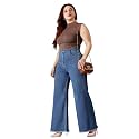 Miss Chase A+ Women's Bootcut High Rise Regular-Length Stretchable Denim Shaping Jeans