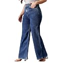 Miss Chase A+ Women's Bootcut High Rise Regular-Length Stretchable Denim Shaping Jeans