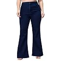 Miss Chase A+ Women's Bootcut High Rise Regular-Length Stretchable Denim Shaping Jeans
