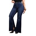 Miss Chase A+ Women's Bootcut High Rise Regular-Length Stretchable Denim Shaping Jeans