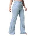 Miss Chase A+ Women's Bootcut High Rise Regular Stretchable Denim Jeans