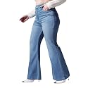 Miss Chase A+ Women's Bootcut High Rise Regular Stretchable Denim Jeans