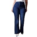 Miss Chase A+ Women's Bootcut High Rise Regular-Length Stretchable Denim Shaping Jeans