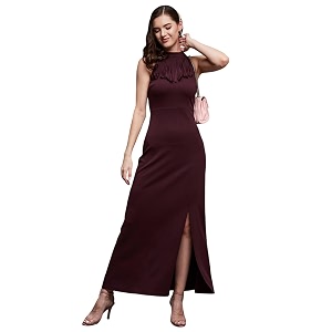 Miss Chase Womens Comfortable Round Neck Sleeveless