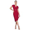 Miss Chase Women39s Comfortable Round Neck Sleeveless