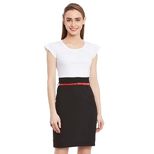 Miss Chase Womens Cotton Sheath Dress
