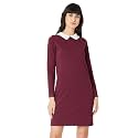 Miss Chase Women39s Cotton Collared Shift Dress