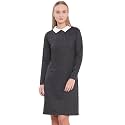 Miss Chase Women39s Cotton Collared Shift Dress