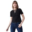 Miss Chase Women39s Cotton Slim Fit V