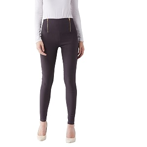 miss chase women39s dark grey solid slim fit high waist jeggings with zipper